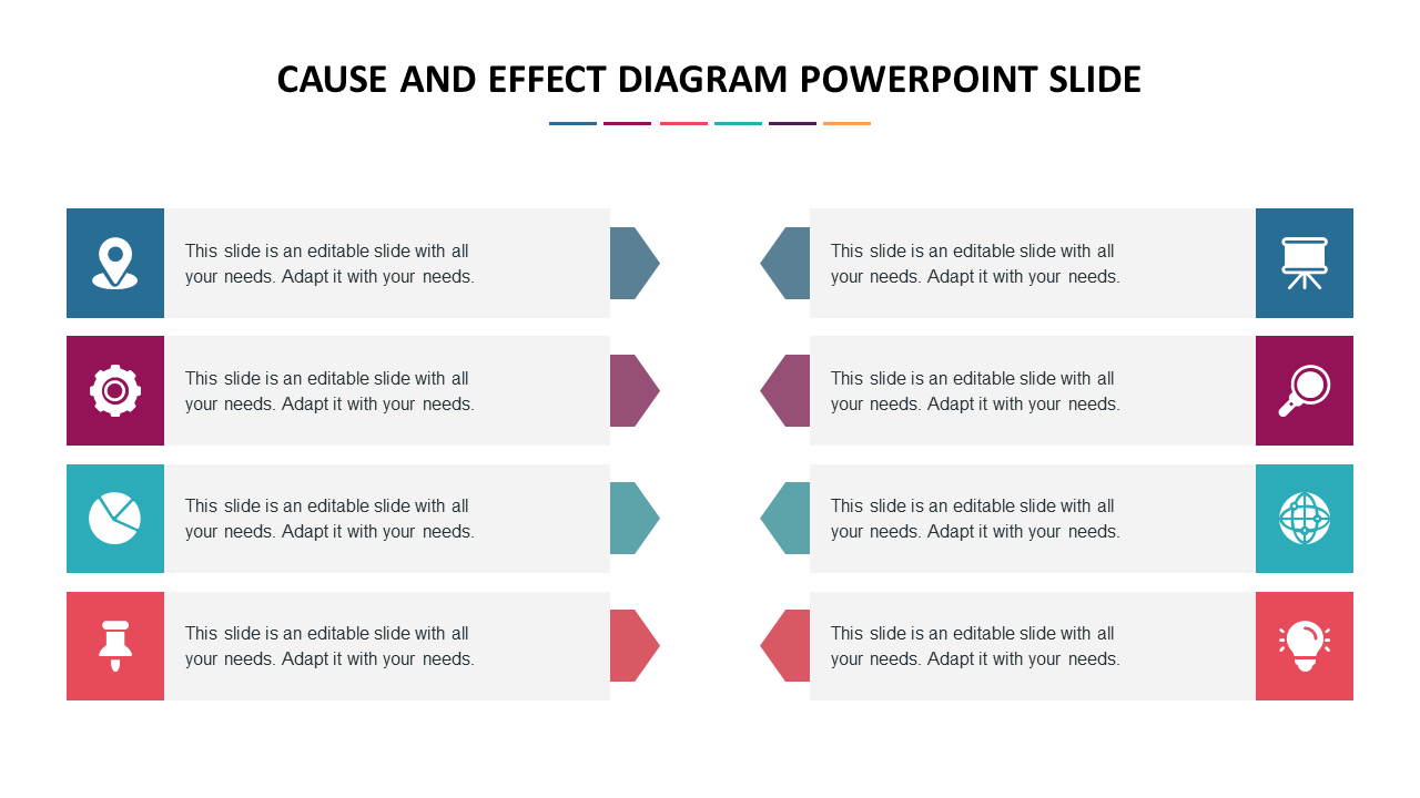 Amazing Cause And Effect PowerPoint Slide Template